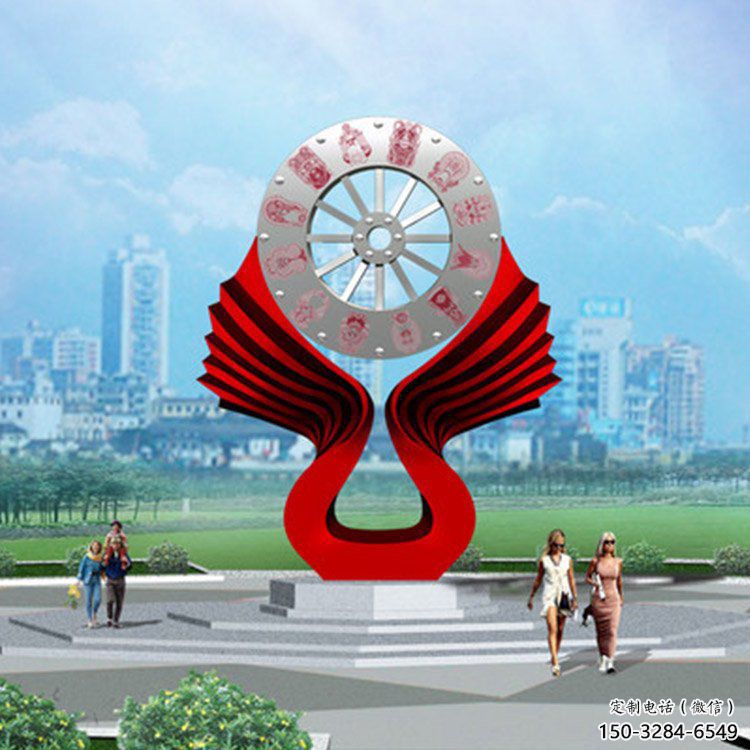 烤漆鐘表雕塑 鋼管時鐘雕塑 室內雕塑 烤漆鐘表雕塑 鋼管時鐘雕塑 室內雕塑