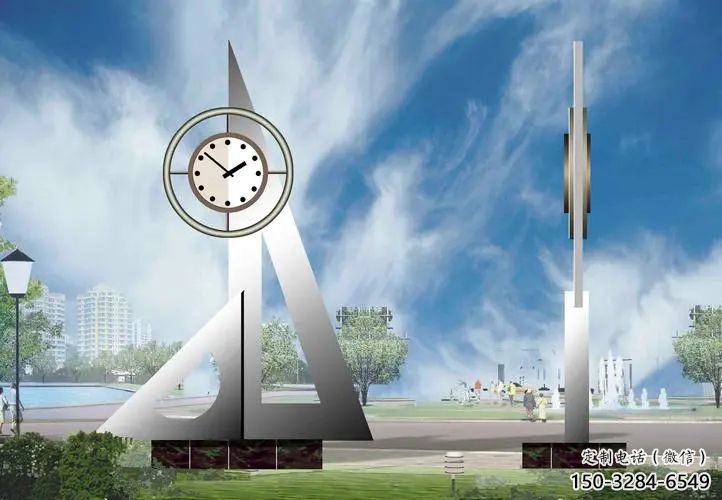 時鐘鐘表雕塑 剪影時鐘雕塑 商業(yè)街雕塑 時鐘鐘表雕塑 剪影時鐘雕塑 商業(yè)街雕塑