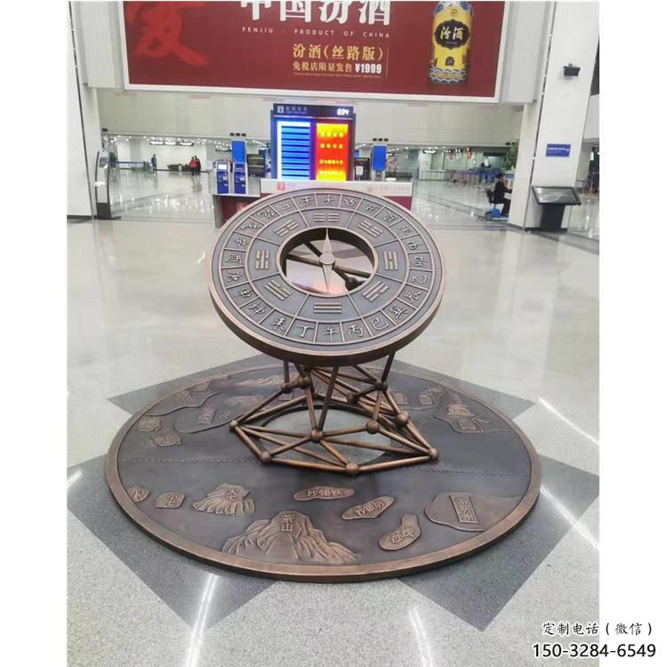 商業(yè)街日晷雕塑 烤漆雕塑 彩繪計(jì)時(shí)雕塑 商業(yè)街日晷雕塑 烤漆雕塑 彩繪計(jì)時(shí)雕塑