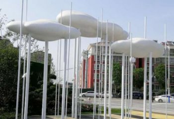 室內(nèi)云梯雕塑，拉絲景觀雕塑，抽象效果