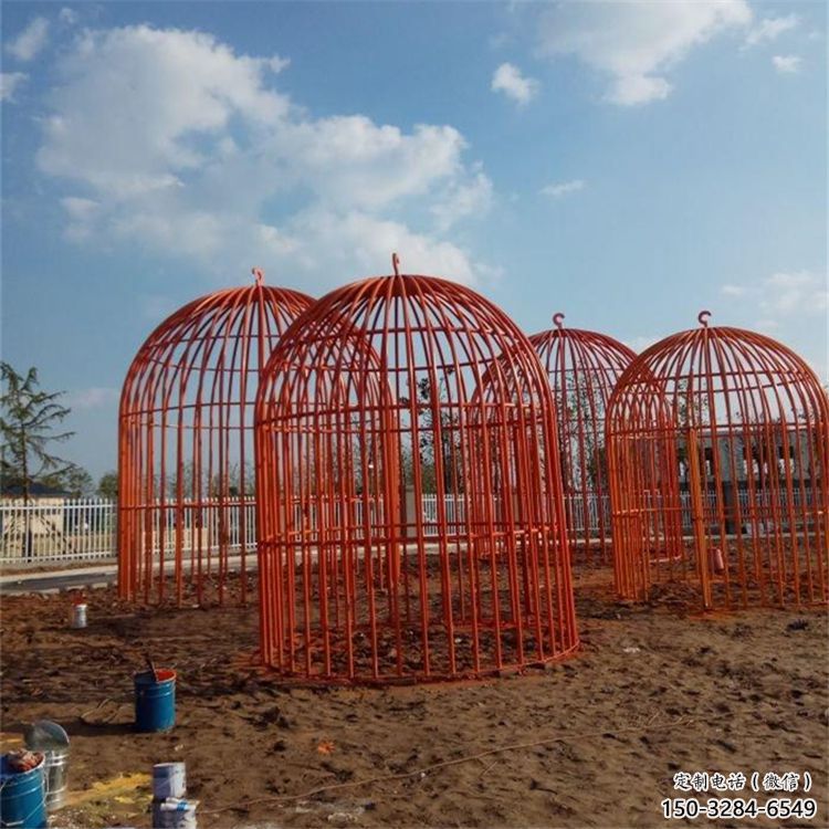 鏤空鳥籠雕塑 噴水園林籠子雕塑 住宅小區鳥籠子雕塑 鏤空鳥籠雕塑 噴水園林籠子雕塑 住宅小區鳥籠子雕塑