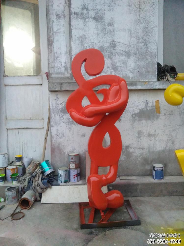 大型樂譜雕塑 鍛造發(fā)光符號(hào)雕塑 房地產(chǎn)音樂雕塑