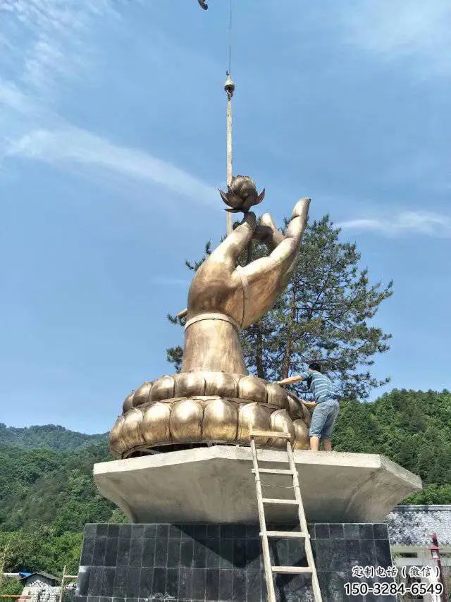 幾何佛手雕塑 發光公園雕塑 大門口觀音手雕塑 幾何佛手雕塑 發光公園雕塑 大門口觀音手雕塑