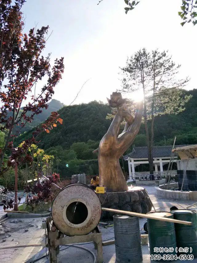 中式佛手雕塑 啞光觀音手雕塑 游樂場雕塑 中式佛手雕塑 啞光觀音手雕塑 游樂場雕塑