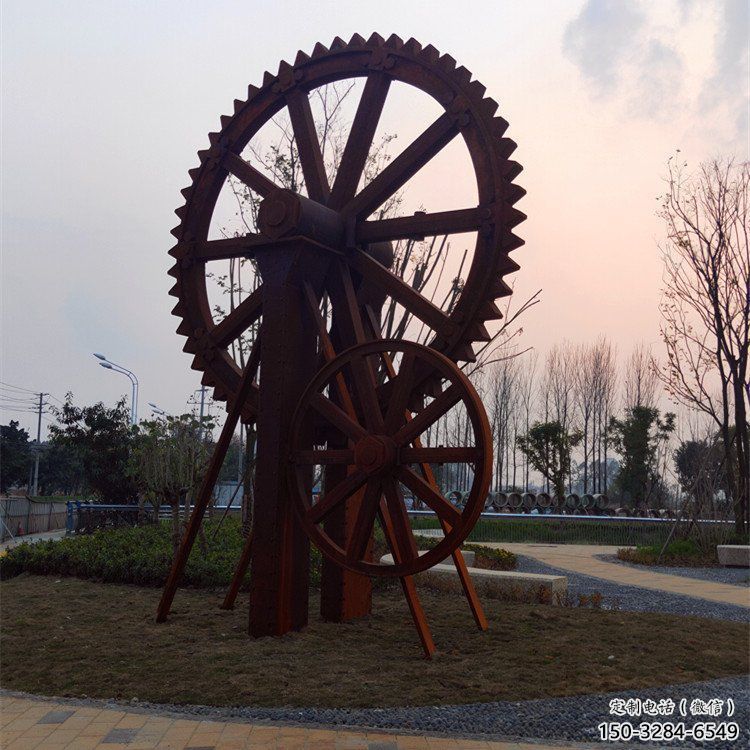 鏤空水車(chē)雕塑 噴水園林仿古雕塑 住宅小區(qū)雕塑 鏤空水車(chē)雕塑 噴水園林仿古雕塑 住宅小區(qū)雕塑
