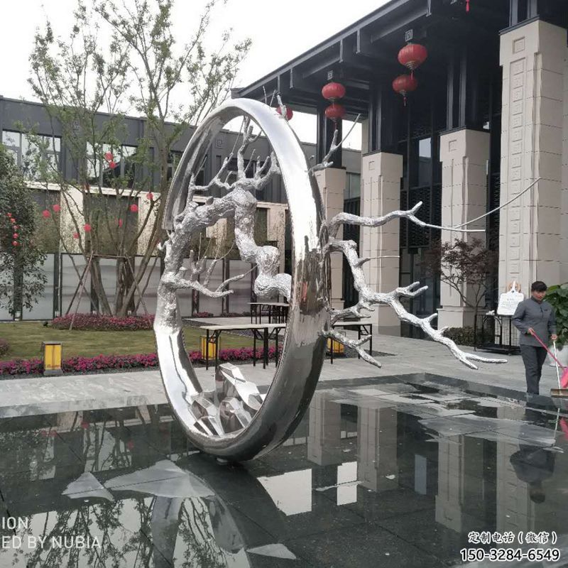 拉絲花環雕塑 鏤空創意雕塑 別墅區雕塑 拉絲花環雕塑 鏤空創意雕塑 別墅區雕塑