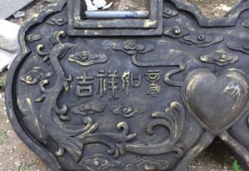 公園鎖子雕塑 戶外同心鎖雕塑 抽象雕塑