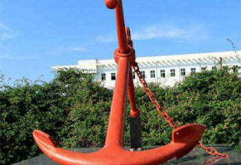 步行街船錨雕塑 游樂(lè)場(chǎng)碼頭雕塑 鑄造雕塑