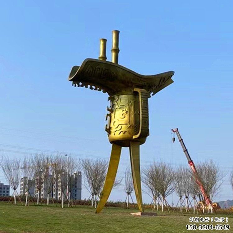 步行街酒尊雕塑 游樂場(chǎng)酒尊杯雕塑 鑄造酒器雕塑 步行街酒尊雕塑 游樂場(chǎng)酒尊杯雕塑 鑄造酒器雕塑