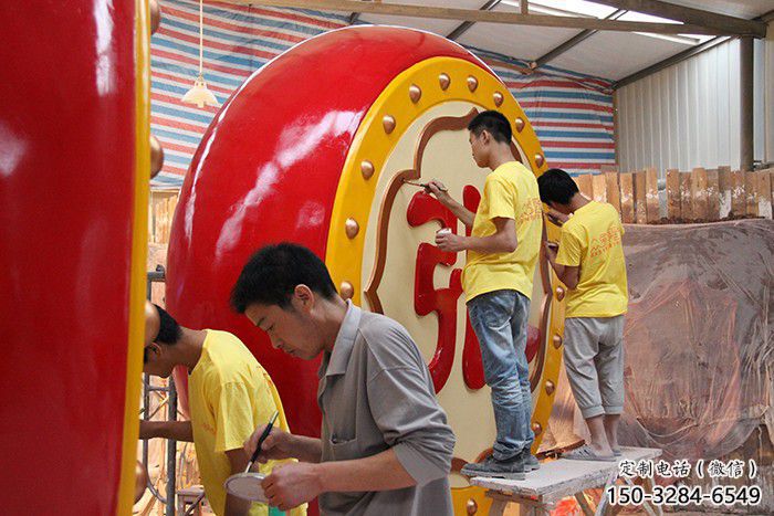 景觀戰鼓雕塑 烤漆大型喜慶雕塑 酒店民族雕塑 景觀戰鼓雕塑 烤漆大型喜慶雕塑 酒店民族雕塑