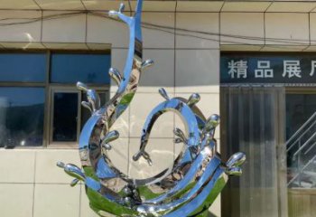 大型商場水花雕塑 仿真水景雕塑 鏡面雕塑