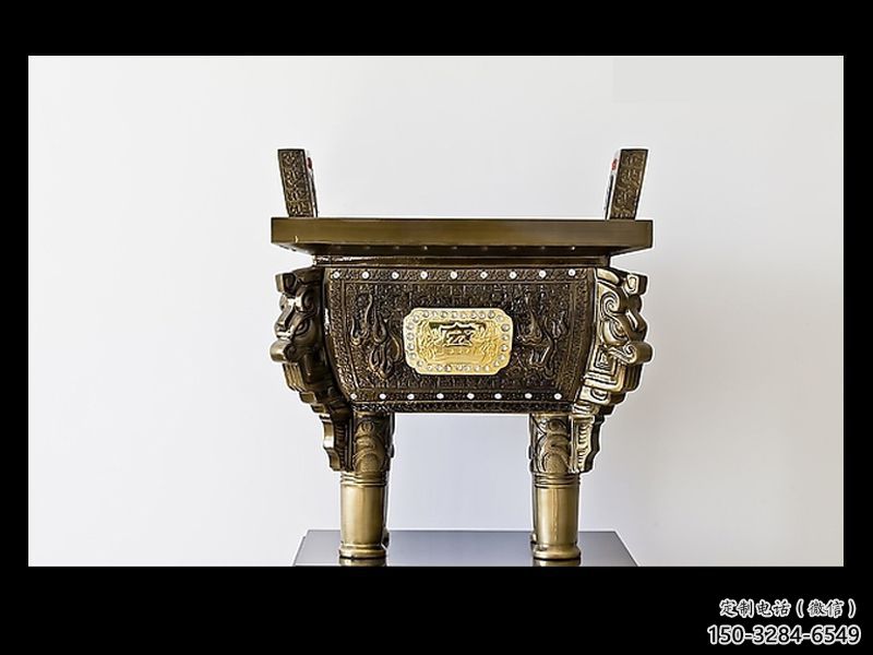 黃銅材質(zhì)鑄造-司母戊鼎銅雕塑加工 黃銅材質(zhì)鑄造-司母戊鼎銅雕塑加工