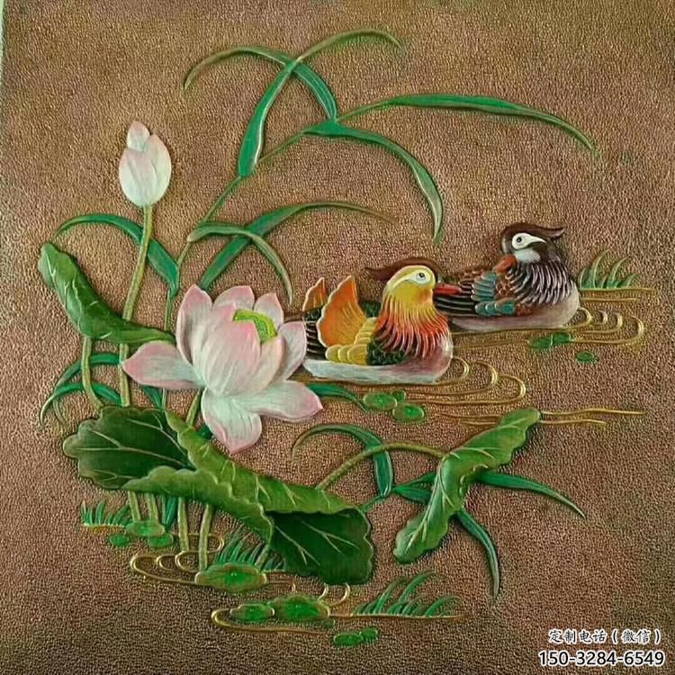 鴛鴦浮雕優(yōu)選，多彩藝術(shù)，景觀動物浮雕廠家