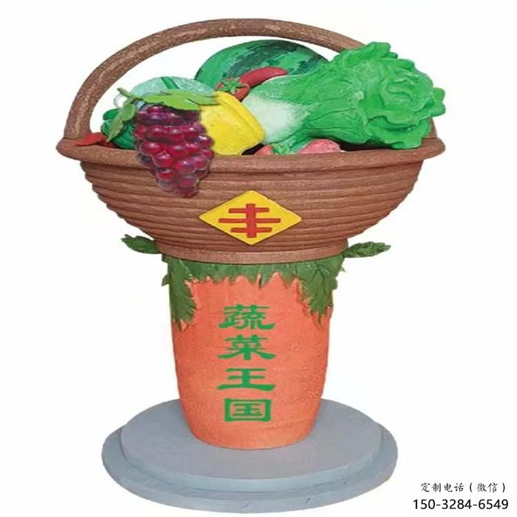果籃雕塑標準，多彩藝術(shù)，景觀白菜果籃雕塑供應(yīng)
