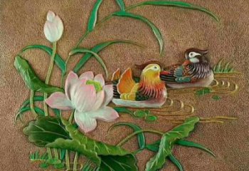 鴛鴦浮雕優(yōu)選，多彩藝術(shù)，景觀動物浮雕廠家