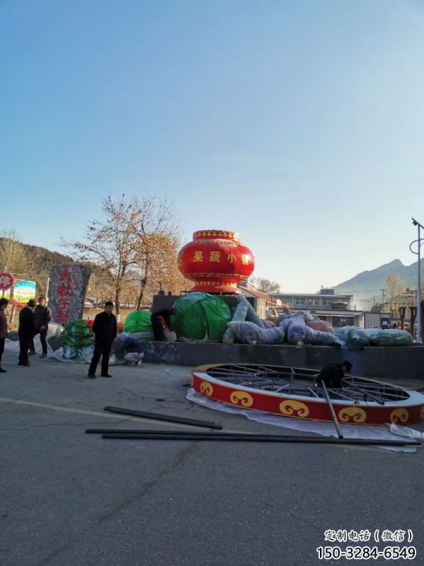 花籃雕塑供需，廣場雕塑，園林景觀玻璃鋼花籃雕塑定制