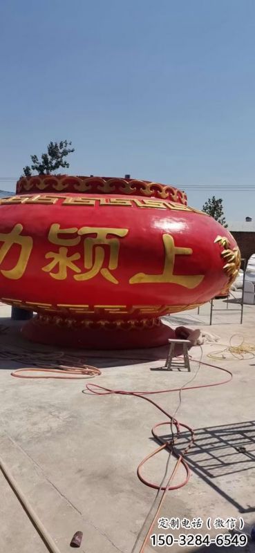 景觀花籃雕塑制作專供，園林裝飾，建筑玻璃鋼花籃雕塑