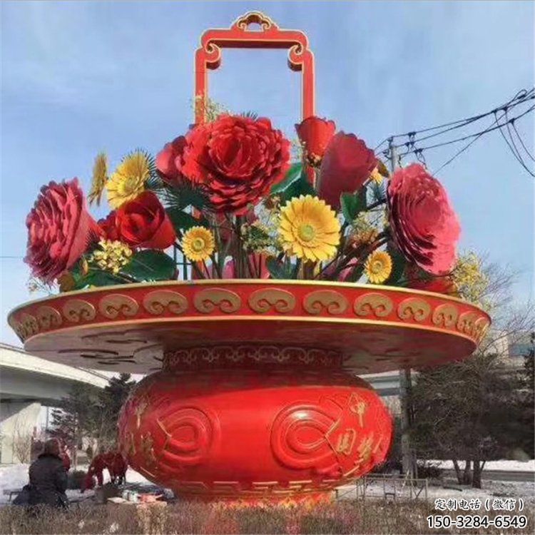 花籃雕塑精選，廣場雕塑，展示城市花籃雕塑