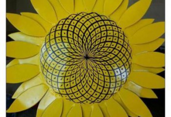社區花籃雕塑常用，景觀概念，葵花花籃雕塑異型展品