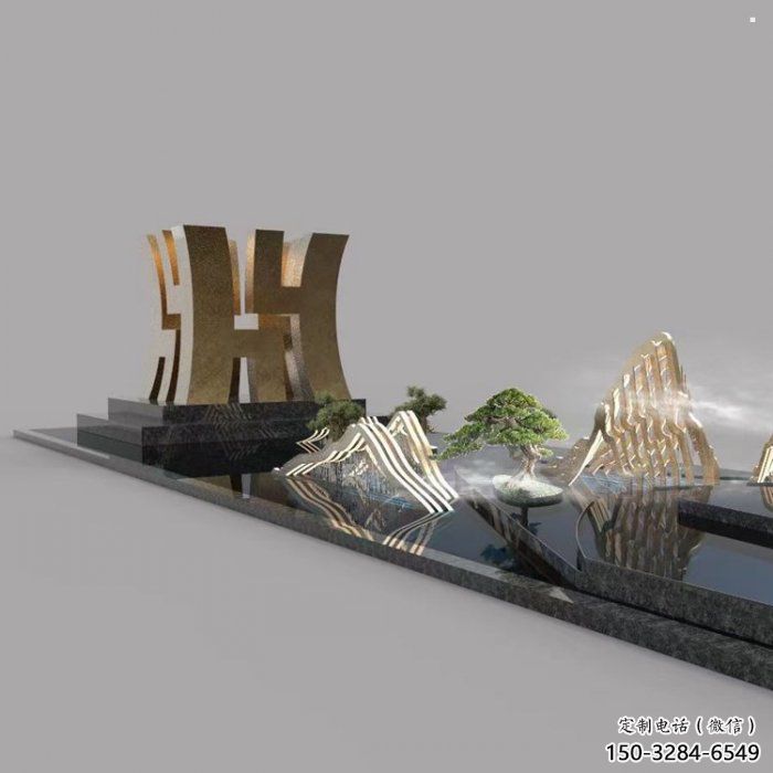 甲骨文字地標建筑雕塑 甲骨文字地標建筑雕塑
