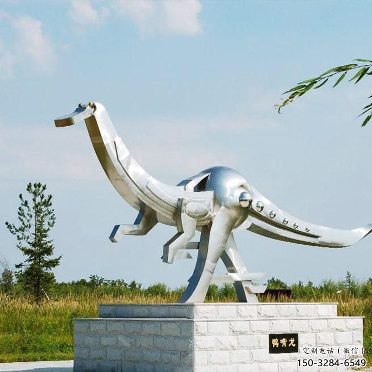 恐龍雕塑標準，廣場雕塑，鏡面恐龍雕塑廠家