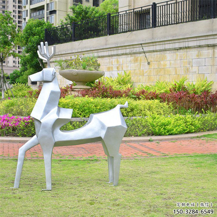 小鹿雕塑供求,露天雕塑,廣場抽象小鹿雕塑制作 小鹿雕塑供求,露天雕塑,廣場抽象小鹿雕塑制作