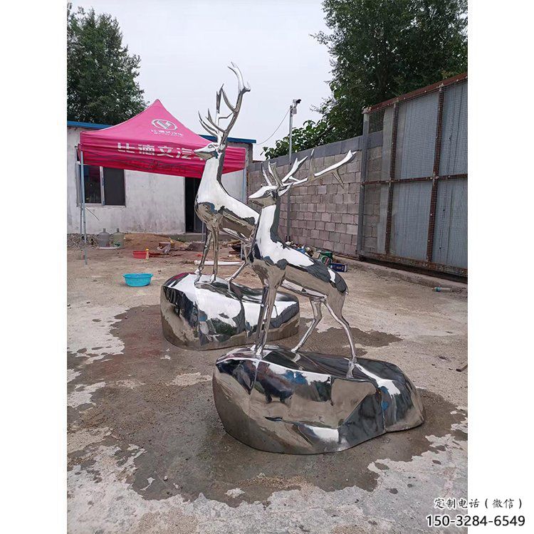 廣場小鹿雕塑批發(fā),廣場系列,鏡面小鹿雕塑定價(jià) 廣場小鹿雕塑批發(fā),廣場系列,鏡面小鹿雕塑定價(jià)