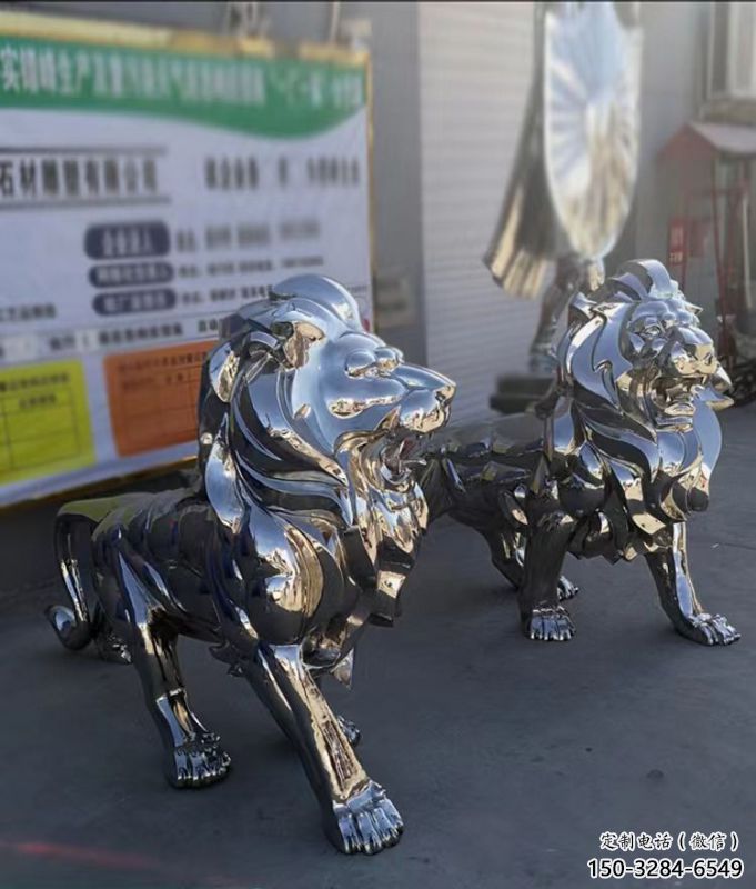 雕塑獅子景觀制造,街景小品,不銹鋼獅子雕塑優價 雕塑獅子景觀制造,街景小品,不銹鋼獅子雕塑優價