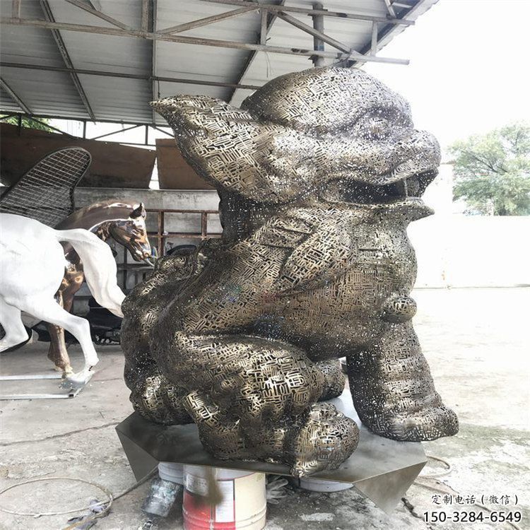 景觀獅子雕塑選定,美陳雕塑,鏤空鋼絲獅子雕塑優選 景觀獅子雕塑選定,美陳雕塑,鏤空鋼絲獅子雕塑優選