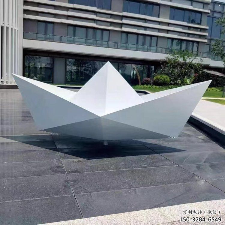 紙船雕塑供給，室外雕塑，折紙船雕塑生產(chǎn)商