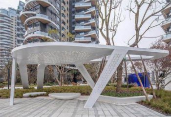 廊架雕塑，戶外景觀小品，不銹鋼長廊雕塑