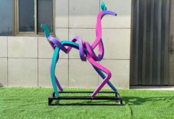 鏤空小鹿雕塑