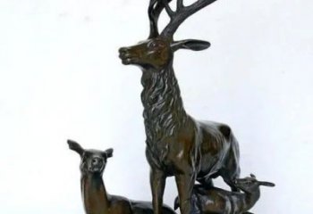 銅梅花鹿雕塑供需，多彩藝術，梅花鹿銅雕塑制造商