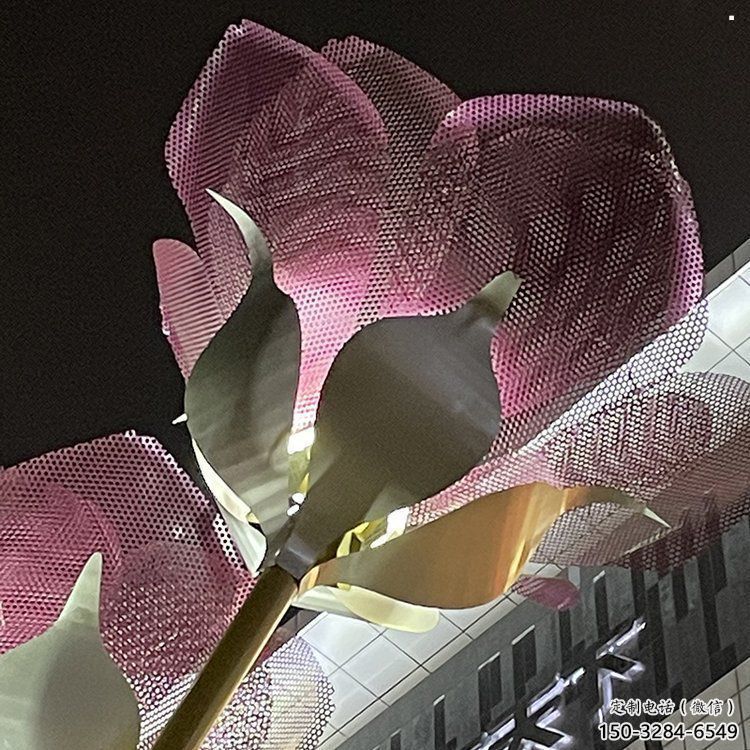 金屬紫丁香雕塑制造商，鋼管組合，公共紫丁香雕塑優(yōu)選