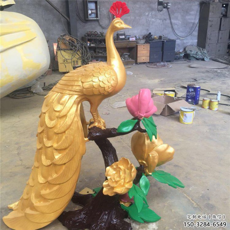 孔雀雕塑廠家，美陳雕塑，制造銅孔雀雕塑公司?