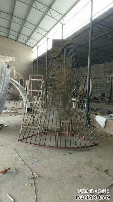 馬頭琴雕塑定做，廣場雕塑，不銹鋼馬頭琴雕塑提供