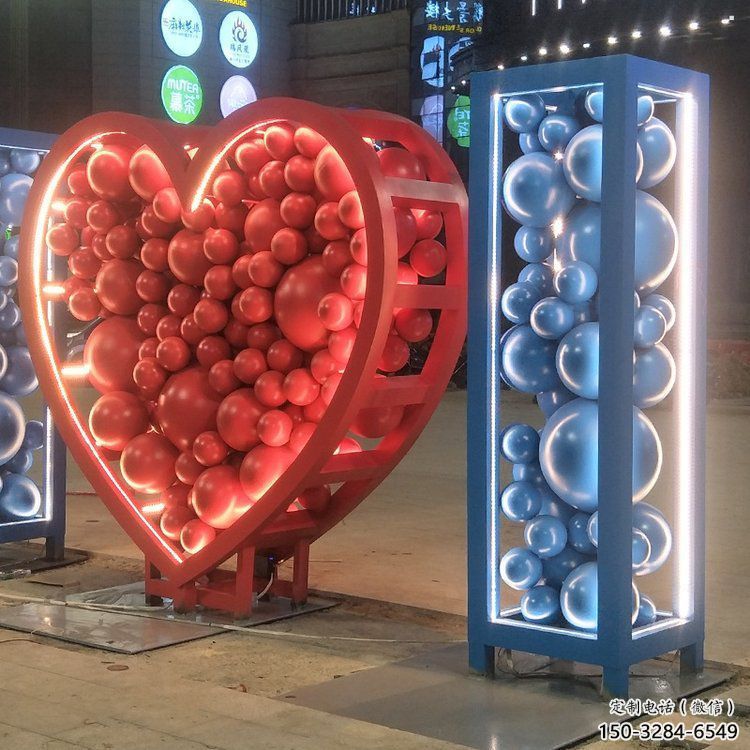 房地產Love雕塑精品，標識雕塑，不銹鋼Love雕塑廠家供給