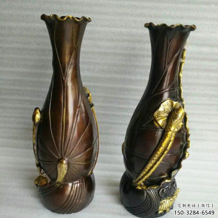 花瓶雕塑供求，美陳雕塑，戶外銅花瓶雕塑制造廠家