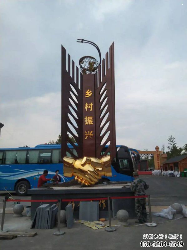 精神堡壘握手雕塑，廣場系列，不銹鋼握手雕塑優(yōu)選