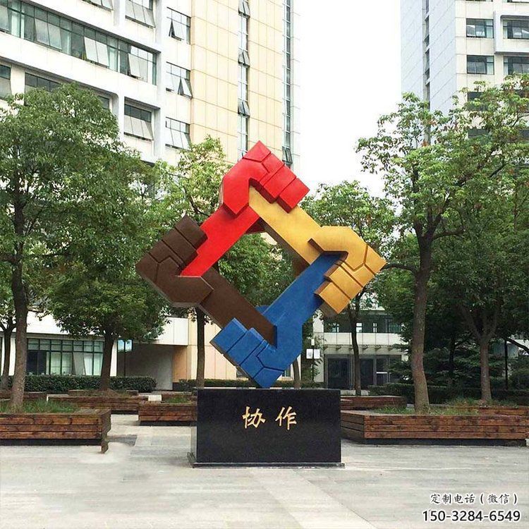 握手雕塑指用,多彩藝術,景觀不銹鋼握手雕塑廠家 握手雕塑指用,多彩藝術,景觀不銹鋼握手雕塑廠家