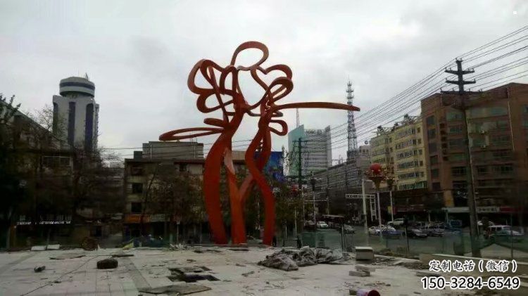 鏤空樹雕塑，彩鋼制作，烤漆鏤空樹雕塑生產(chǎn)廠家
