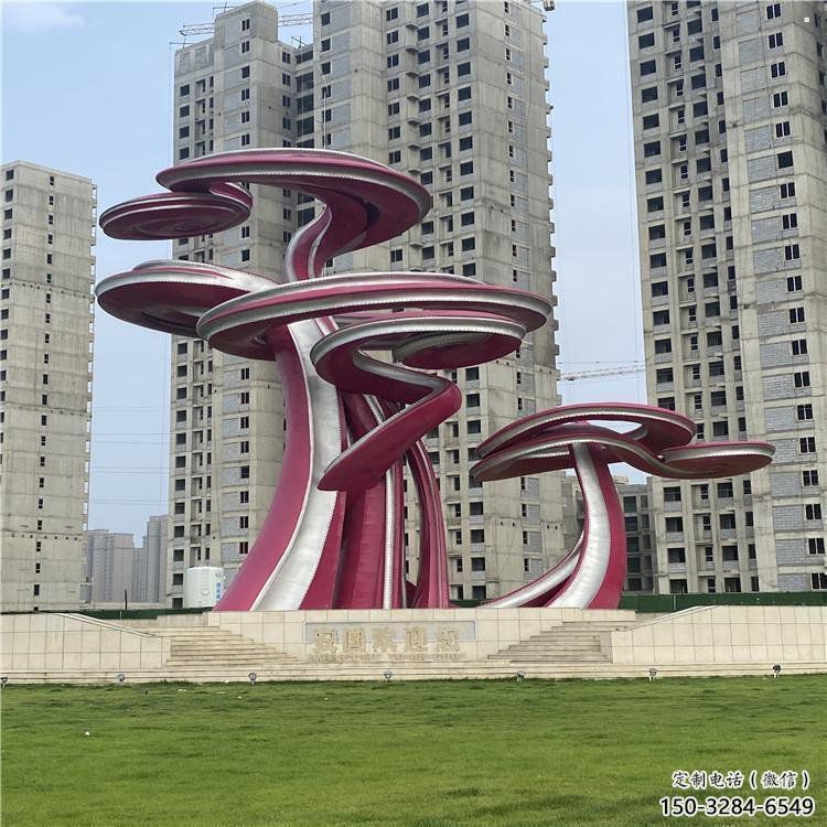 鏤空樹雕塑展品，景觀概念，烤漆鏤空樹雕塑優選