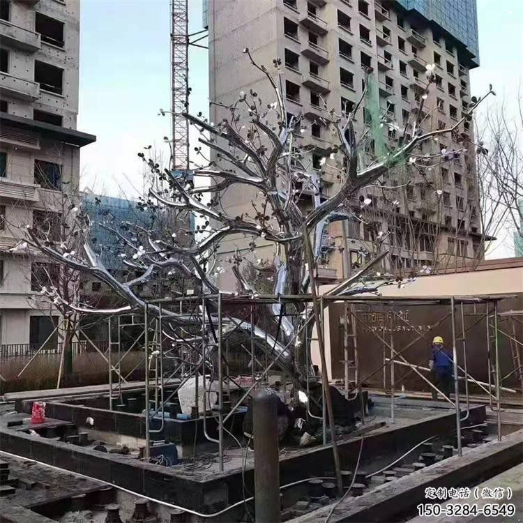 楓樹雕塑精選，室外雕塑，不銹鋼楓樹雕塑預定