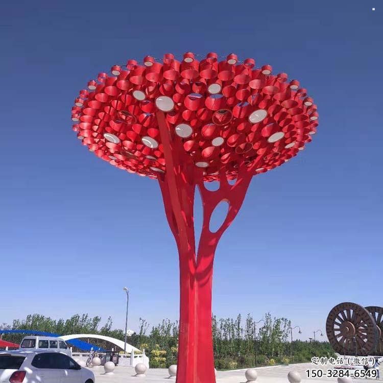 大型樹干雕塑公司，花園小品，不銹鋼樹干雕塑常用