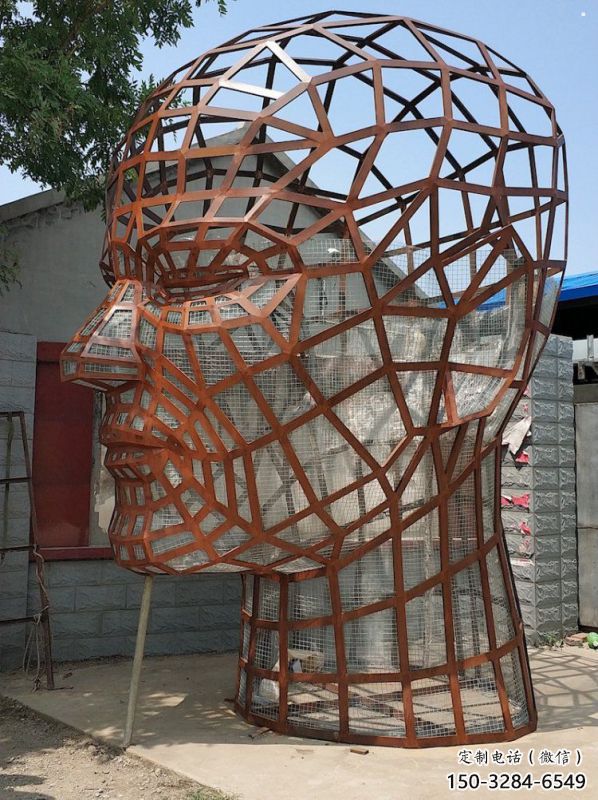 人頭像雕塑觀賞型,城市裝飾,鏤空人頭像雕塑標準 人頭像雕塑觀賞型,城市裝飾,鏤空人頭像雕塑標準