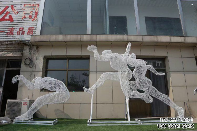 鏤空體育雕塑常用,公園小品,鐵藝運(yùn)動(dòng)人物雕塑生產(chǎn)商 鏤空體育雕塑常用,公園小品,鐵藝運(yùn)動(dòng)人物雕塑生產(chǎn)商