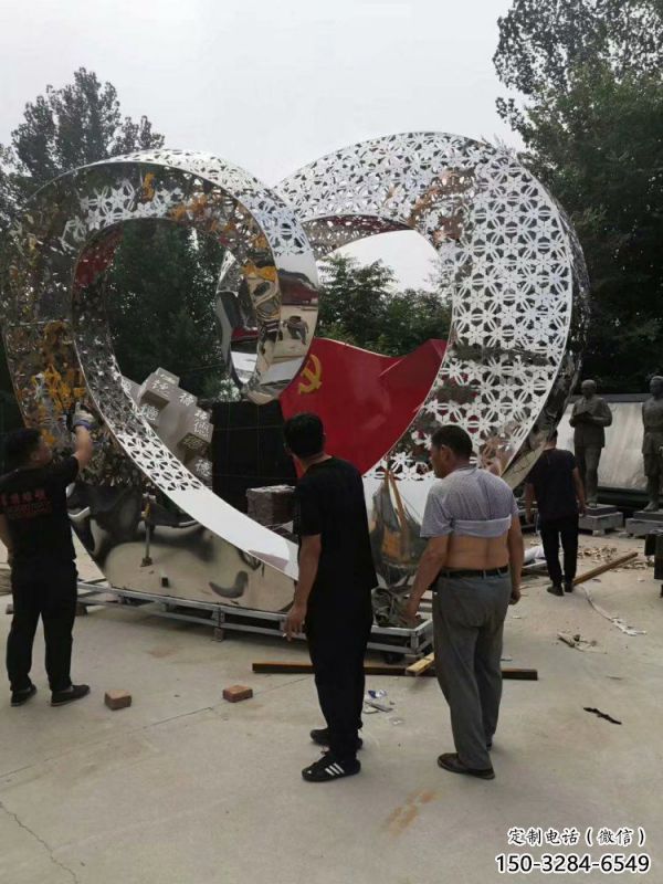 心形雕塑定做,城區小品,景觀鏡面心形雕塑定價 心形雕塑定做,城區小品,景觀鏡面心形雕塑定價