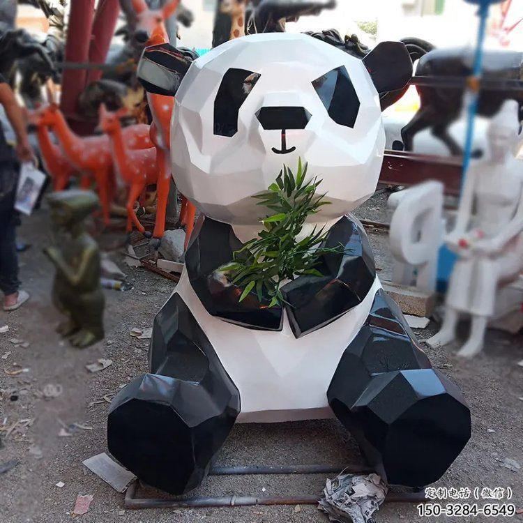 大型熊貓雕塑常用,戶外擺放,仿真熊貓雕塑展示 大型熊貓雕塑常用,戶外擺放,仿真熊貓雕塑展示