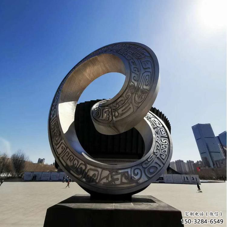 雙環(huán)雕塑提供,美陳雕塑,不銹鋼雙環(huán)雕塑承接 雙環(huán)雕塑提供,美陳雕塑,不銹鋼雙環(huán)雕塑承接