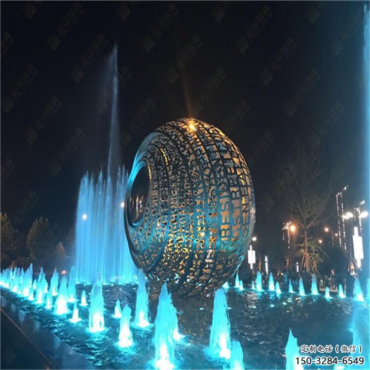 水景圓環雕塑,燈光配置,燈光圓環雕塑制作廠家 水景圓環雕塑,燈光配置,燈光圓環雕塑制作廠家